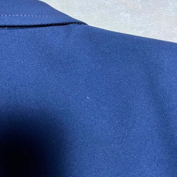 Vintage 60's Blazer Large Navy Groovy Lining Gold Medallion Buttons 70's Party - Picture 11 of 11